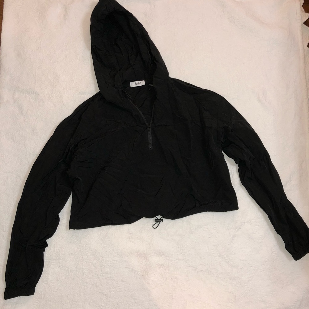 🖤 Black Cropped Windbreaker 🖤